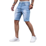 Stretch Denim Shorts - MRC STOREbottomsMy StoreStretch Denim ShortsMRC STORECJXX209862303CXLight BlueL