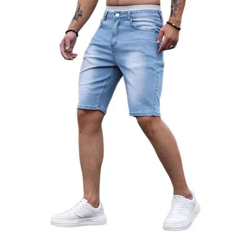 Stretch Denim Shorts - MRC STOREbottomsMy StoreStretch Denim ShortsMRC STORECJXX209862303CXLight BlueL
