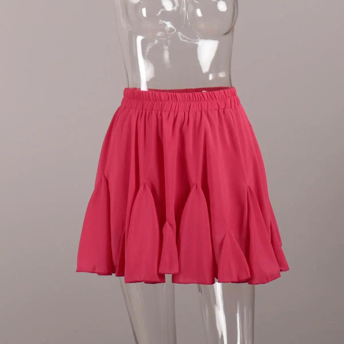 Y2G Trendy Pleated Skirt - MRC STOREbottomsMy StoreY2G Trendy Pleated Skirt - MRC STOREMRC STORECJQZ207334909IRRose RedL