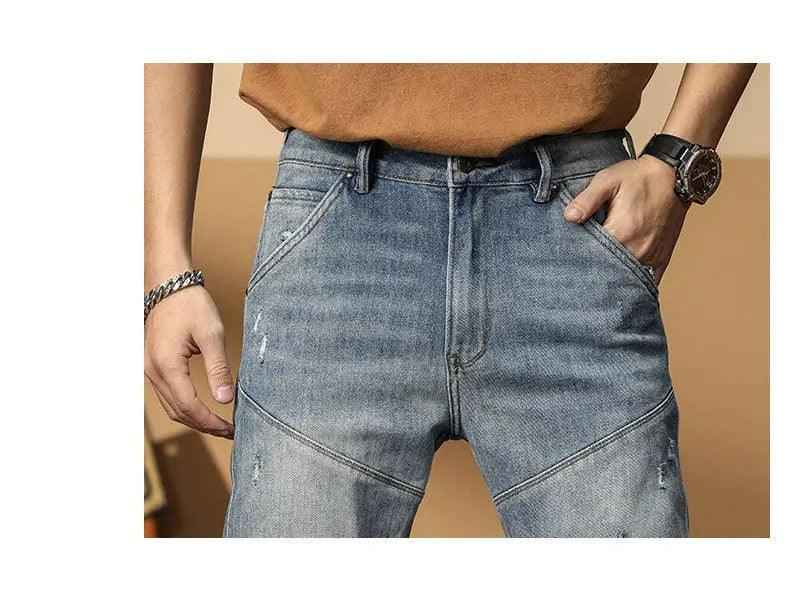 Korean Style Motorcycle Jeans - MRC STOREbottomsMy StoreKorean Style Motorcycle JeansMRC STORECJXX202920501AZBlue28