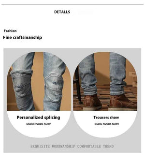 Korean Style Motorcycle Jeans - MRC STOREbottomsMy StoreKorean Style Motorcycle JeansMRC STORECJXX202920501AZBlue28