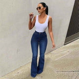 Stretch High Waist Denim Pants - MRC STOREbottomsMy StoreStretch High Waist Denim PantsMRC STORECJNZ207626205EVDark Blue2XL