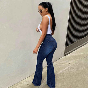 Stretch High Waist Denim Pants - MRC STOREbottomsMy StoreStretch High Waist Denim PantsMRC STORECJNZ207626205EVDark Blue2XL