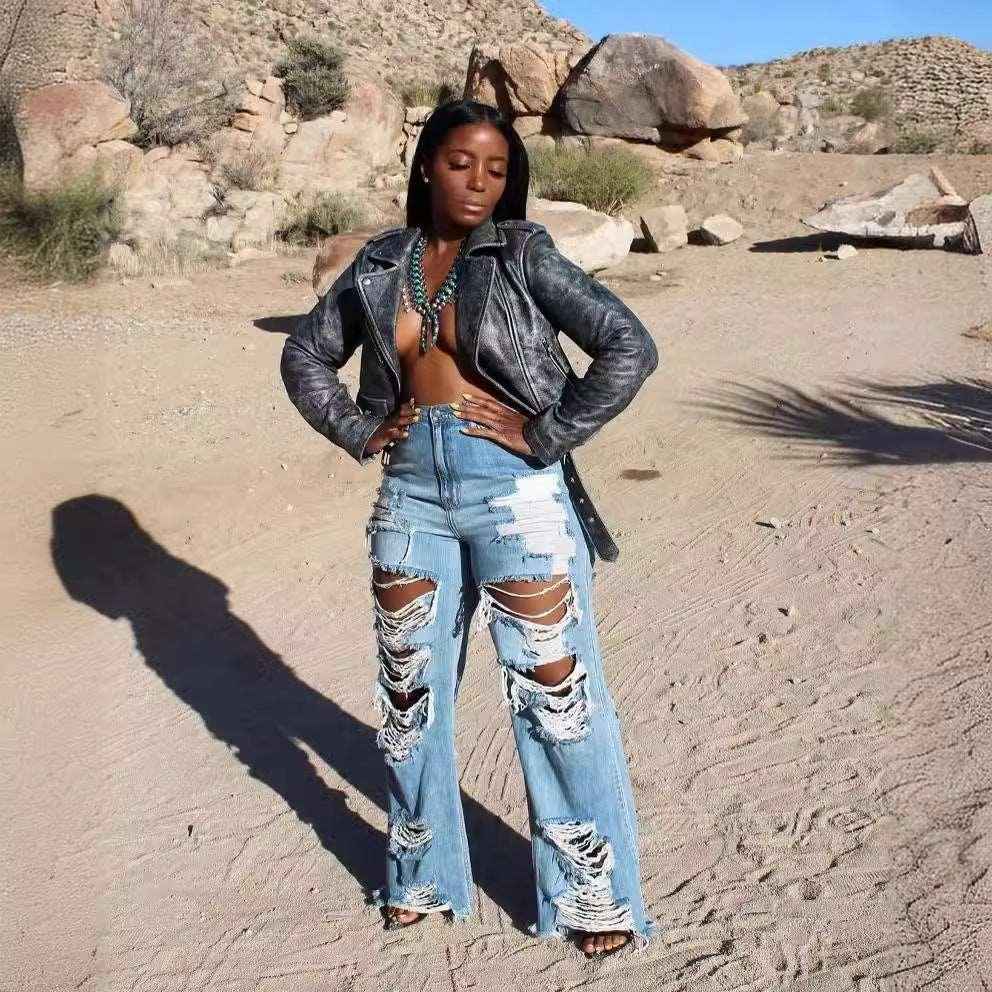 Burnt Ripped Jeans - MRC STOREbottomsMy StoreBurnt Ripped JeansMRC STORECJTZ205871903CXBlueL