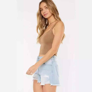 High Waist Wide Leg Denim Shorts - MRC STOREbottomsMy StoreHigh Waist Wide Leg Denim ShortsMRC STORECJYD208382203CXBlueL