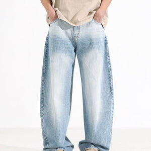 Men’s Washed Jeans - Blue White Machete - MRC STOREbottomsMy StoreMen’s Washed Jeans - Blue White Machete My Store MRC STORECJXX232829204DWBlueL