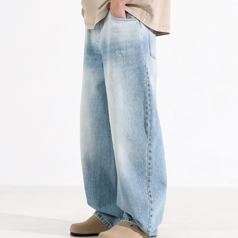 Men’s Washed Jeans - Blue White Machete - MRC STOREbottomsMy StoreMen’s Washed Jeans - Blue White Machete My Store  55.50MRC STORECJXX232829204DWBlueL
