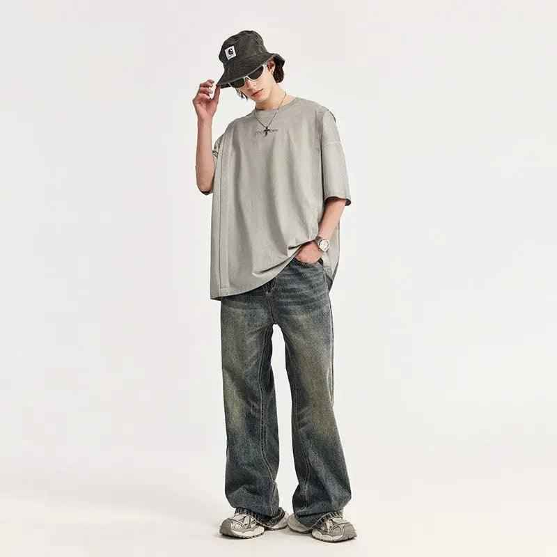 Retro Distressed Wide Leg Jeans - MRC STOREbottomsMy StoreRetro Distressed Wide Leg JeansMRC STORECJXX200425603CXBlueL