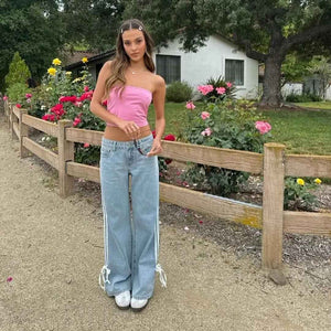 Fashionable Wide Leg Jeans - MRC STOREbottomsMy StoreFashionable Wide Leg JeansMRC STORECJNZ210439503CXBrownL