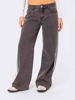 Fashionable Wide Leg Jeans - MRC STOREbottomsMy StoreFashionable Wide Leg JeansMRC STORECJNZ210439503CXBrownL