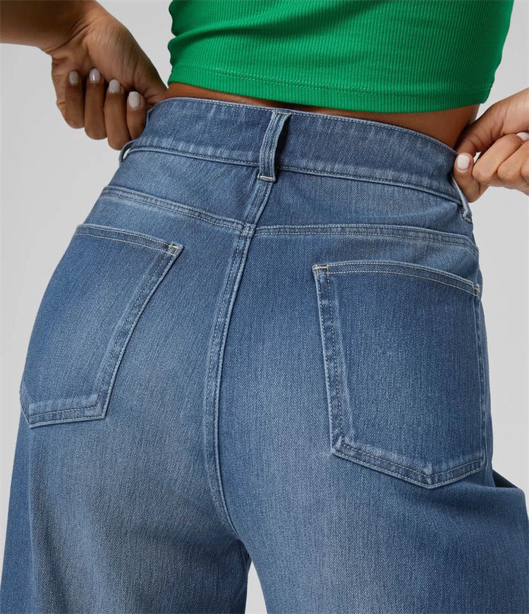 High - Waisted Jeans - Wide Leg Dark Blue - MRC STOREbottomsMy StoreWomen’s High - Waisted Jeans - Wide Leg Dark Blue My Store MRC STORECJNZ238426303CXDark BlueL