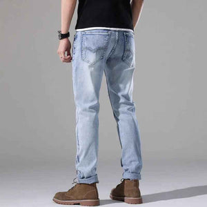 Slim fit Ripped White Jeans - MRC STOREbottomsMy StoreSlim fit Ripped White JeansMRC STORECJXX200404701AZJS813 Light Blue28