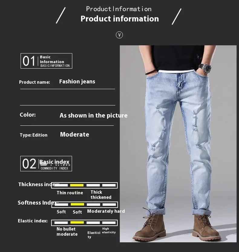 Slim fit Ripped White Jeans - MRC STOREbottomsMy StoreSlim fit Ripped White JeansMRC STORECJXX200404701AZJS813 Light Blue28