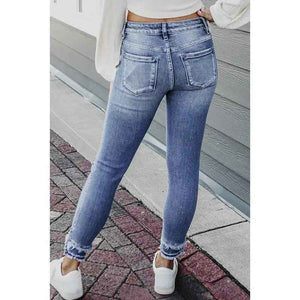 Skinny Ripped Frayed Jeans - MRC STOREbottomsMy StoreSkinny Ripped Frayed JeansMRC STORECJNZ205888704DWLight Blue10