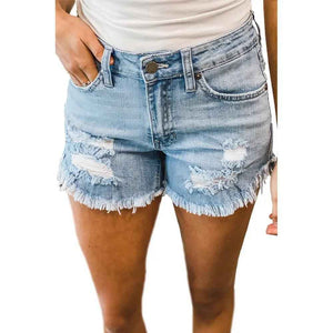 High Waist Shorts - MRC STOREbottomsMy StoreHigh Waist ShortsMRC STORECJNZ207969405EVLight Blue2XL