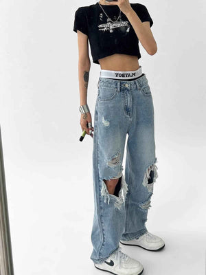 Light Blue Ripped jeans - MRC STOREbottomsMy StoreLight Blue Ripped jeansMRC STORECJNZ195491203CXLight BlueL