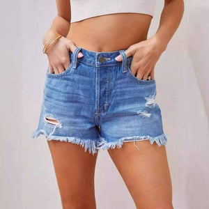 Ripped Denim Shorts - MRC STOREbottomsMy StoreRipped Denim ShortsMRC STORECJNZ207719905EVPicture Color2XL