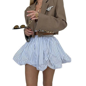 Striped High Waist Skirt - MRC STOREbottomsMy StoreStriped High Waist Skirt - MRC STOREMRC STORECJQZ211943206FUPinkL