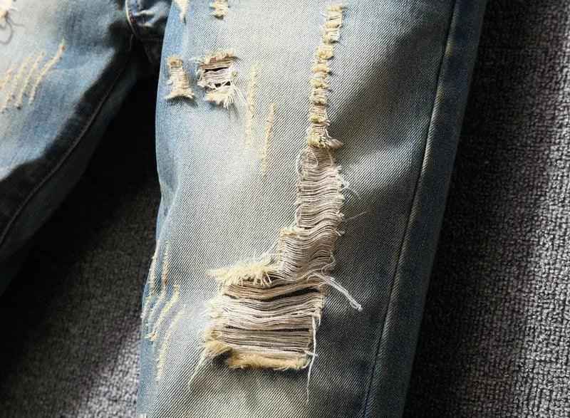 Hong Kong Style Ripped Jeans - MRC STOREbottomsMy StoreHong Kong Style Ripped JeansMRC STORECJXX197721201AZRetro Blue28