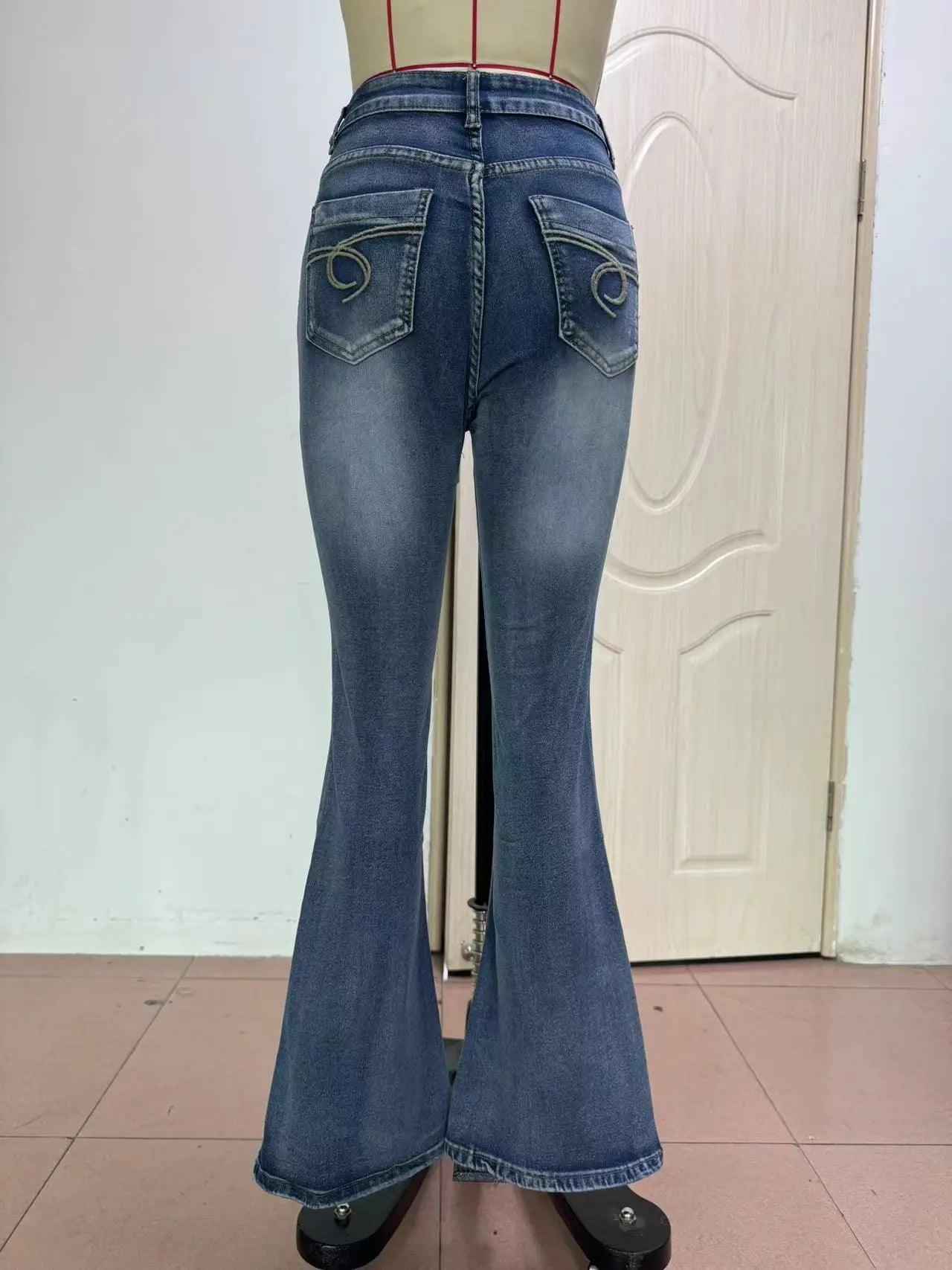 Vintage Embroidered Jeans - MRC STOREbottomsMy StoreVintage Embroidered JeansMRC STORECJNZ206971003CXSea BlueL