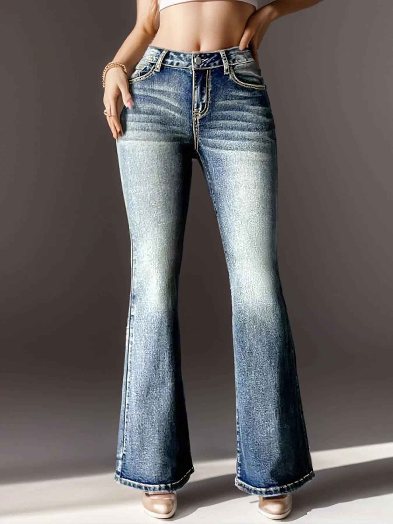 Vintage Embroidered Jeans - MRC STOREbottomsMy StoreVintage Embroidered JeansMRC STORECJNZ206971003CXSea BlueL