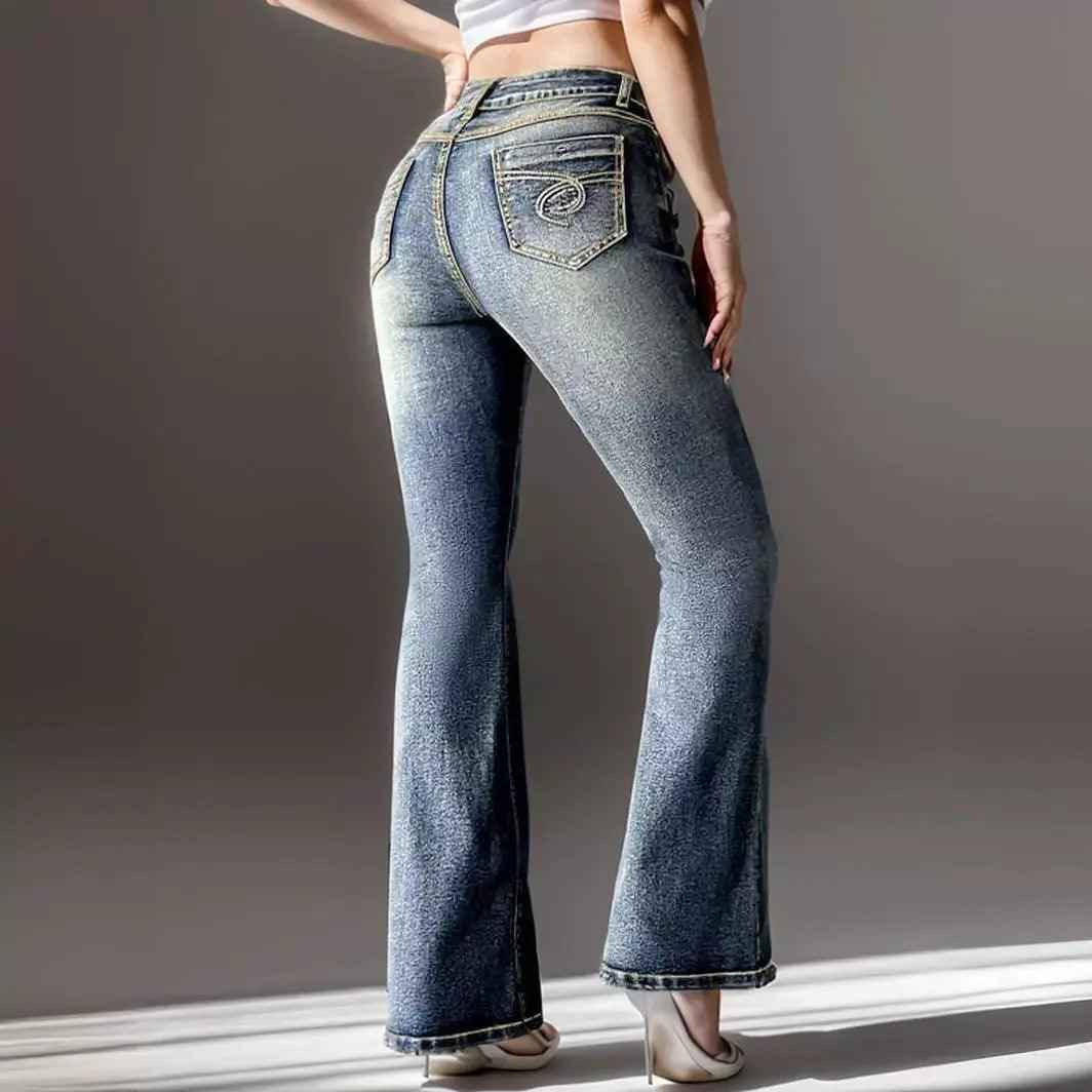 Vintage Embroidered Jeans - MRC STOREbottomsMy StoreVintage Embroidered JeansMRC STORECJNZ206971003CXSea BlueL