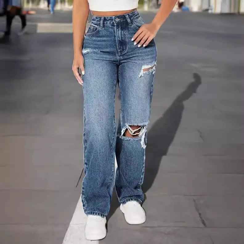 European Ripped Jeans - MRC STOREbottomsMy StoreEuropean Ripped JeansMRC STORECJNZ206750806FUSky Blue2XL