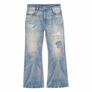 Unisex Flared Jeans - Washed Blue Patch Loose - MRC STOREbottomsMy StoreUnisex Flared Jeans - Washed Blue Patch Loose My Store  160.14MRC STORECJXX232802303CXWashed BlueL