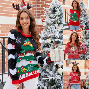 Christmas Reindeer Snowflake Sweater – Women’s - MRC STOREChristmasMy StoreWomen's Christmas Sweater – Festive Reindeer & Snowflake Knitted Pullover - MRC STOREMRC STORECJQB1847336-A1047-LA1047L