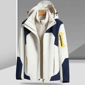 Waterproof Jacket Three - in - one - MRC STOREclothesMy StoreWaterproof Jacket Three - in - oneMRC STORECJYD186486506FUIvory White Women's4XL