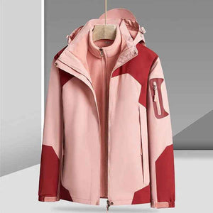 Waterproof Jacket Three - in - one - MRC STOREclothesMy StoreWaterproof Jacket Three - in - oneMRC STORECJYD186486527AZWomen Pink4XL