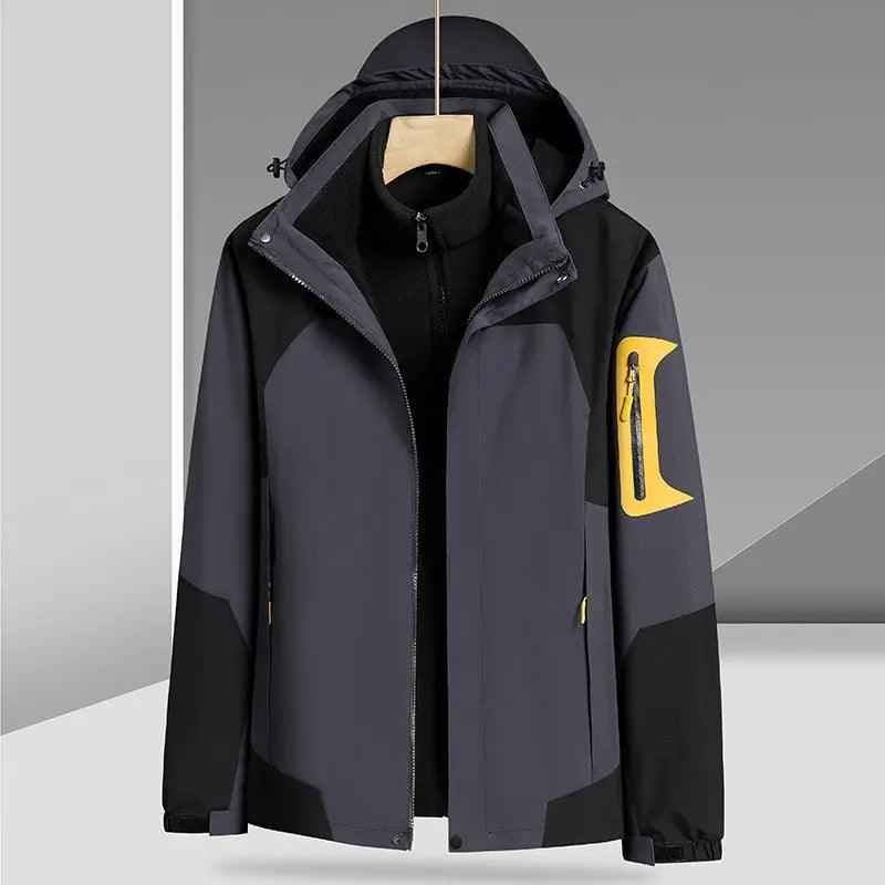 Waterproof Jacket Three - in - one - MRC STOREclothesMy StoreWaterproof Jacket Three - in - oneMRC STORECJYD186486555CXGray Men's4XL