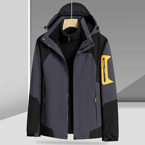 Waterproof Jacket Three - in - one - MRC STOREclothesMy StoreWaterproof Jacket Three - in - oneMRC STORECJYD186486555CXGray Men's4XL