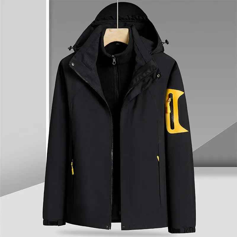 Waterproof Jacket Three - in - one - MRC STOREclothesMy StoreWaterproof Jacket Three - in - oneMRC STORECJYD186486548VEWomen's Black4XL