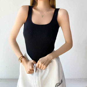 Knitted Vest Jumpsuit - MRC STOREclothesMy StoreKnitted Vest JumpsuitMRC STORECJTZ209317702BYBlackFree Size