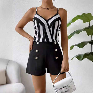 Striped Summer Set - MRC STOREclothesMy StoreStriped Summer SetMRC STORECJLS209217003CXShorts And SuspendersL