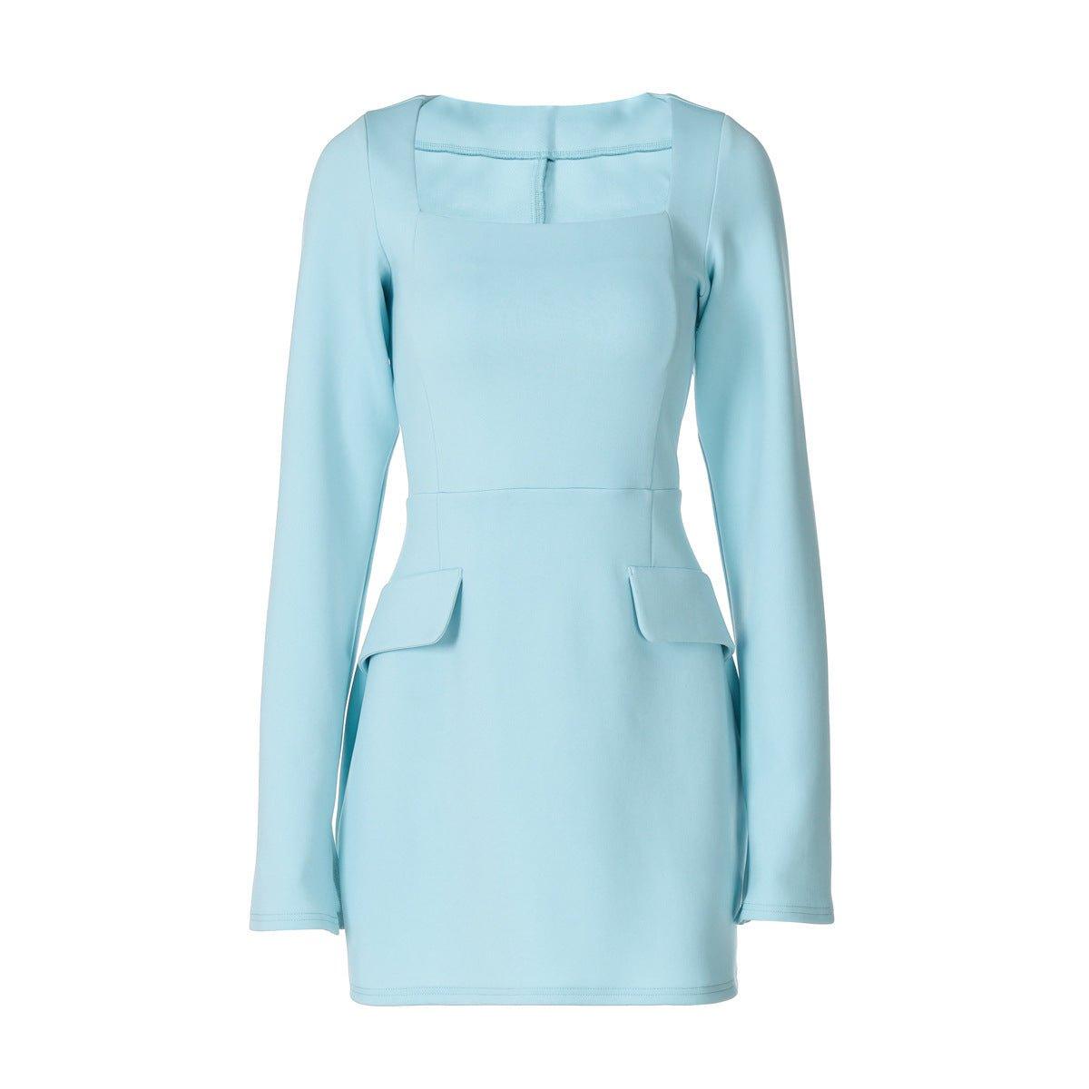 Chic Loose Square Collar Mid Waist Dress for Women - MRC STOREDressMy StoreChic Loose Square Collar Mid Waist Dress for Women - MRC STOREMRC STORECJLY227329203CXBlackL