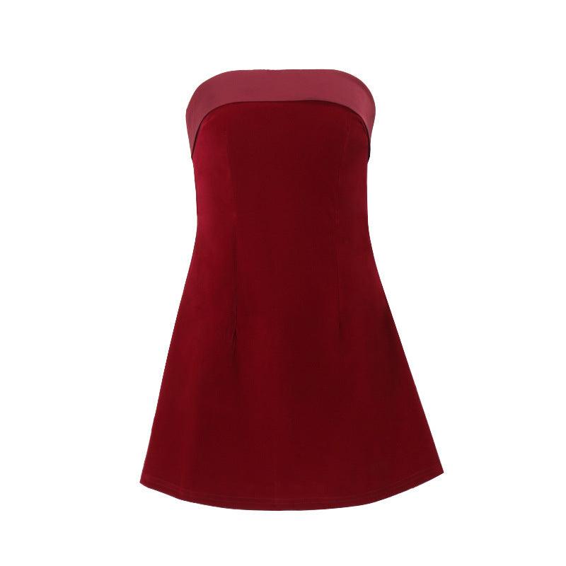 Ins Slim Tube Top Zipper Dress – A - Line Party Evening Dress for Women - MRC STOREDressMy StoreIns Slim Tube Top Zipper Dress – A - Line Party Evening Dress for Women - MRC STOREMRC STORECJLY192351103CXBlackL