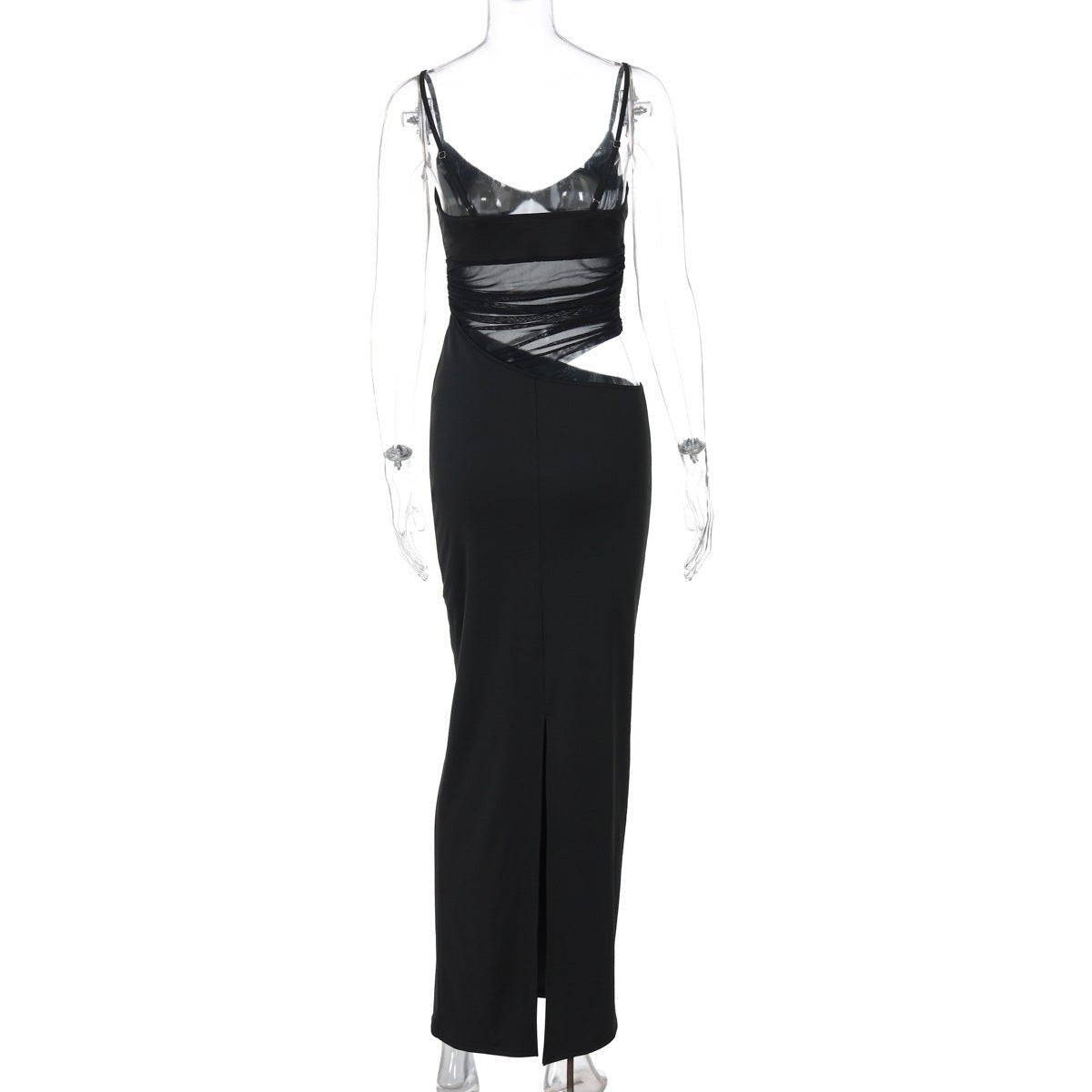 Mesh Dress Women - Winter Slit See - Through - MRC STOREDressMy StoreMesh Dress Women - Winter Slit See - ThroughMRC STORECJLY228682503CXBlackL