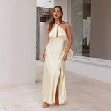 Sleeveless Dress - Backless Halter - MRC STOREDressMy StoreWomen’s Sleeveless Dress - Backless Halter My Store  25.17MRC STORECJLY233585103CXLight YellowL