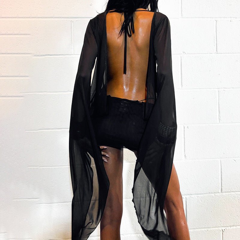 Women's Dress - Black Mesh Mini High Waist - MRC STOREDressMy StoreWomen's Dress - Black Mesh Mini High WaistMRC STORECJLY228807003CXBlackL