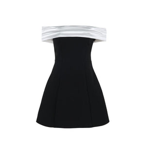 Off - Shoulder Slim Fit Dress – High Waist, Black - MRC STOREDressMy Storewomen's fashion Slim Fit Off Shoulder Contrasting Color Dress High - Waist Black Hip Skirt - MRC STOREMRC STORECJLY218482803CXBlack ShortL