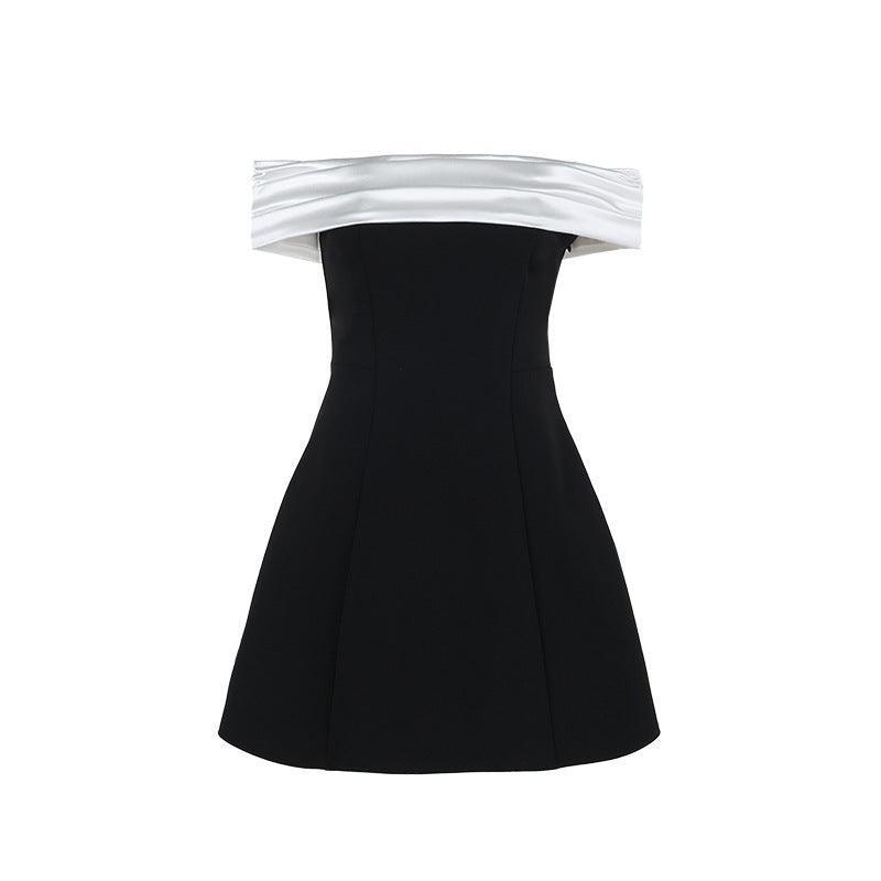 Off - Shoulder Slim Fit Dress – High Waist, Black - MRC STOREDressMy Storewomen's fashion Slim Fit Off Shoulder Contrasting Color Dress High - Waist Black Hip Skirt - MRC STOREMRC STORECJLY218482803CXBlack ShortL