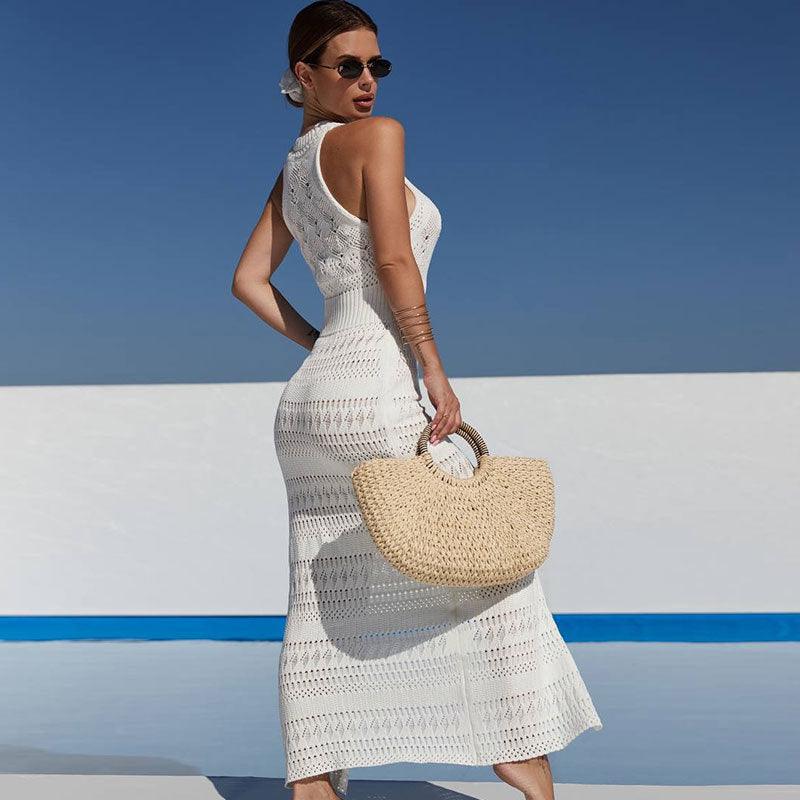 Beach Hollow Sleeveless Overalls – White Couple Suit - MRC STOREDressMy StoreBeach Hollow Sleeveless Overalls – Stylish White Acrylic Couple Suit for Swimming and Wading - MRC STOREMRC STORECJYD225724903CXWhiteL