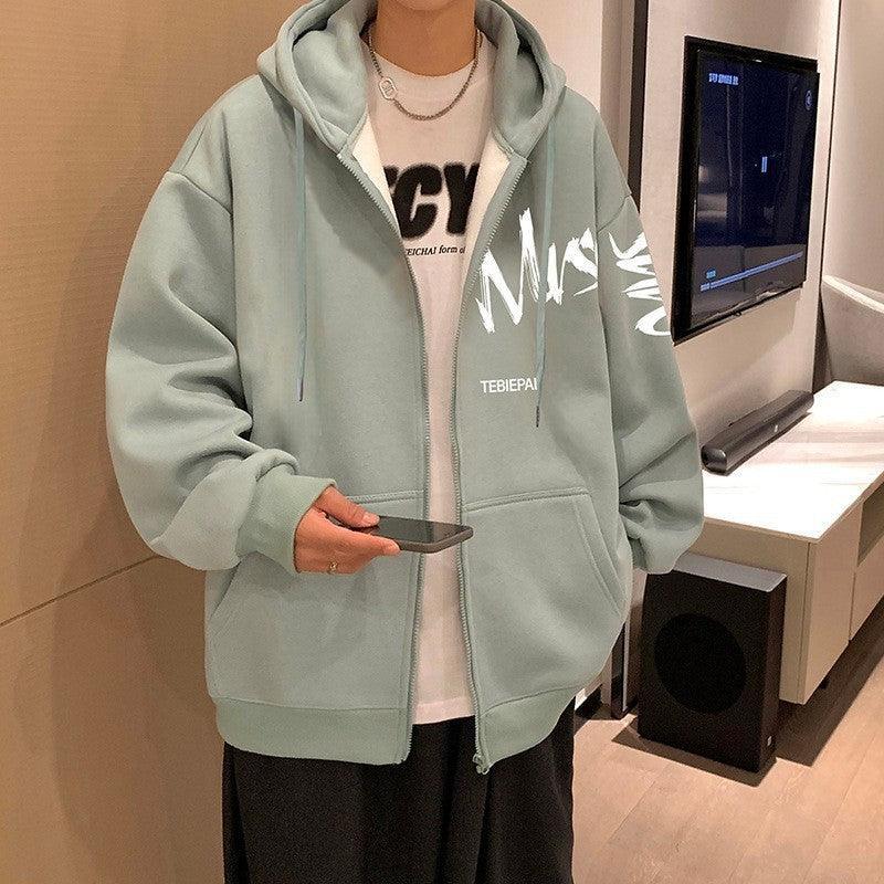 Letter Print Full Zip Hoodie – Hong Kong Style - MRC STOREHoodieMy StoreHong Kong Style Letter Printed Full Zip Hoodie – Cozy & Stylish Outerwear for Youth - MRC STOREMRC STORECJWY219286958FUMatcha Green Velvet2XL
