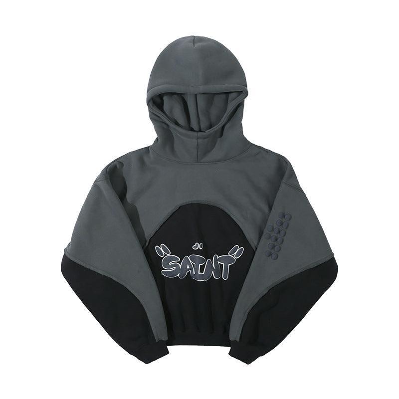 Contrast Velvet Hooded Sweatshirt – Padded - MRC STOREHoodieMy StoreStitching Contrast Color Velvet Padded Hooded Sweatshirt - Pullover in Black & Purple - MRC STOREMRC STORECJWY197627605EVPurpleL