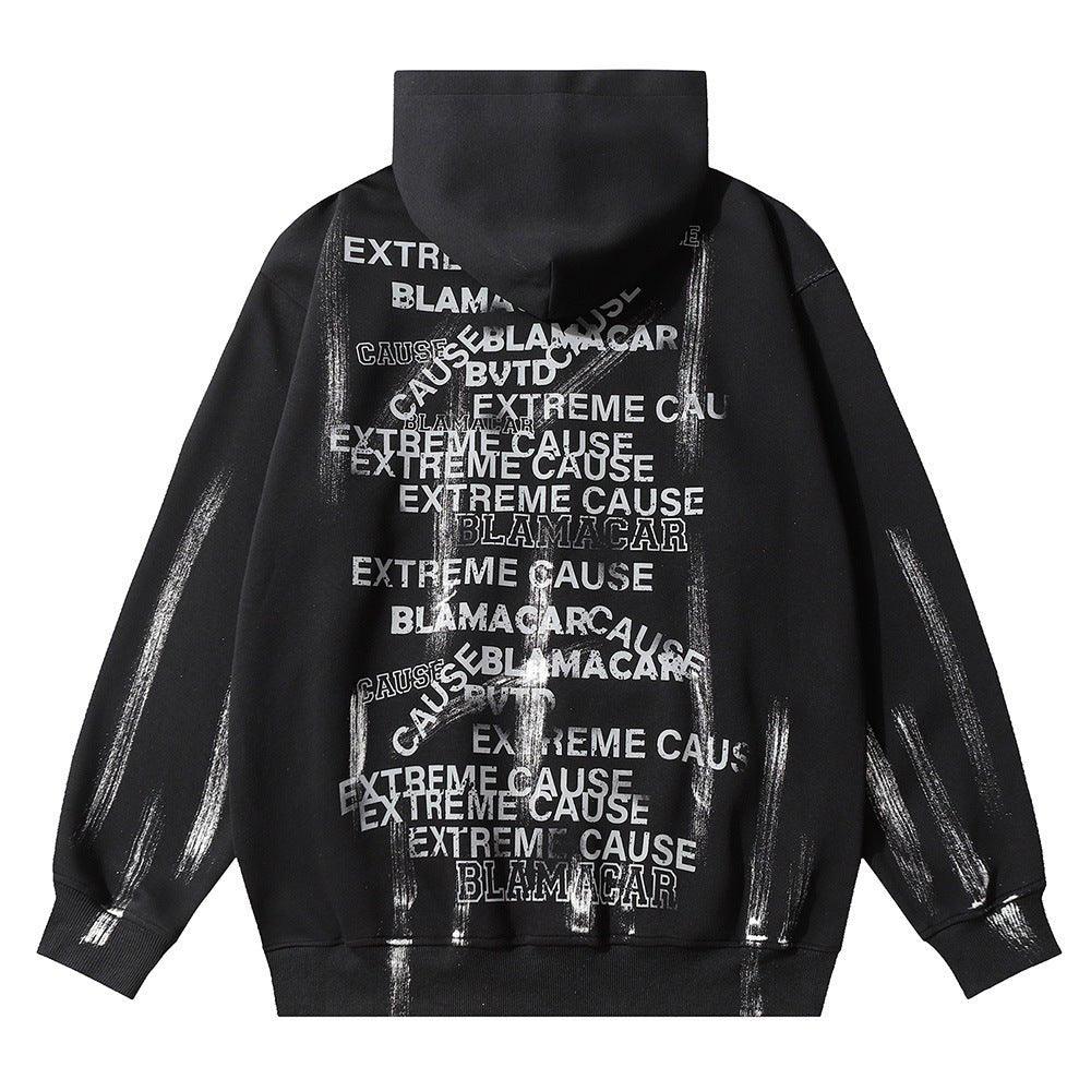 Fashion Letter Printed Graffiti Streetwear Hoodie with Bold Typography - MRC STOREHoodieMy StoreFashion Letter Printed Graffiti Streetwear Hoodie with Bold Typography - MRC STOREMRC STORECJWY209623111KPGray ApricotL