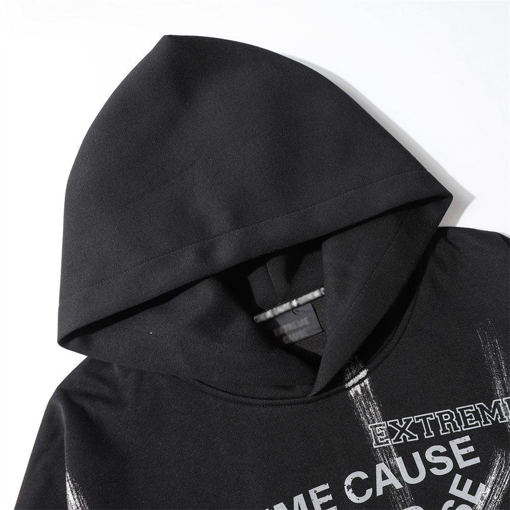Fashion Letter Printed Graffiti Streetwear Hoodie with Bold Typography - MRC STOREHoodieMy StoreFashion Letter Printed Graffiti Streetwear Hoodie with Bold Typography - MRC STOREMRC STORECJWY209623107GTDark GrayL