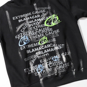 Fashion Letter Printed Graffiti Streetwear Hoodie with Bold Typography - MRC STOREHoodieMy StoreFashion Letter Printed Graffiti Streetwear Hoodie with Bold Typography - MRC STOREMRC STORECJWY209623107GTDark GrayL