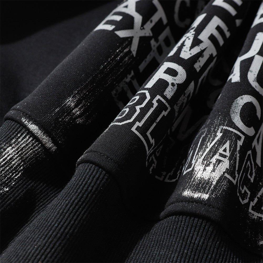 Fashion Letter Printed Graffiti Streetwear Hoodie with Bold Typography - MRC STOREHoodieMy StoreFashion Letter Printed Graffiti Streetwear Hoodie with Bold Typography - MRC STOREMRC STORECJWY209623107GTDark GrayL